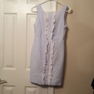 Lauren James ruffle seersucker dress